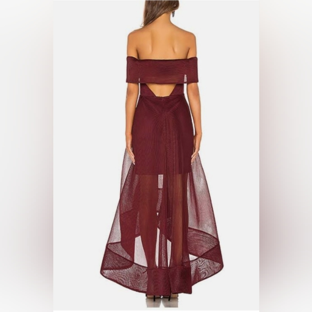 Party Elegant Cocktail Dress Burgundy